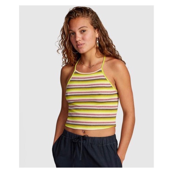RVCA - NWT Hattrick Ribbed Crop Top - Picture 3 of 12